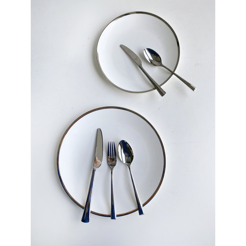 Platinum Edge 6'' Hand-Painted Porcelain Bread Plates