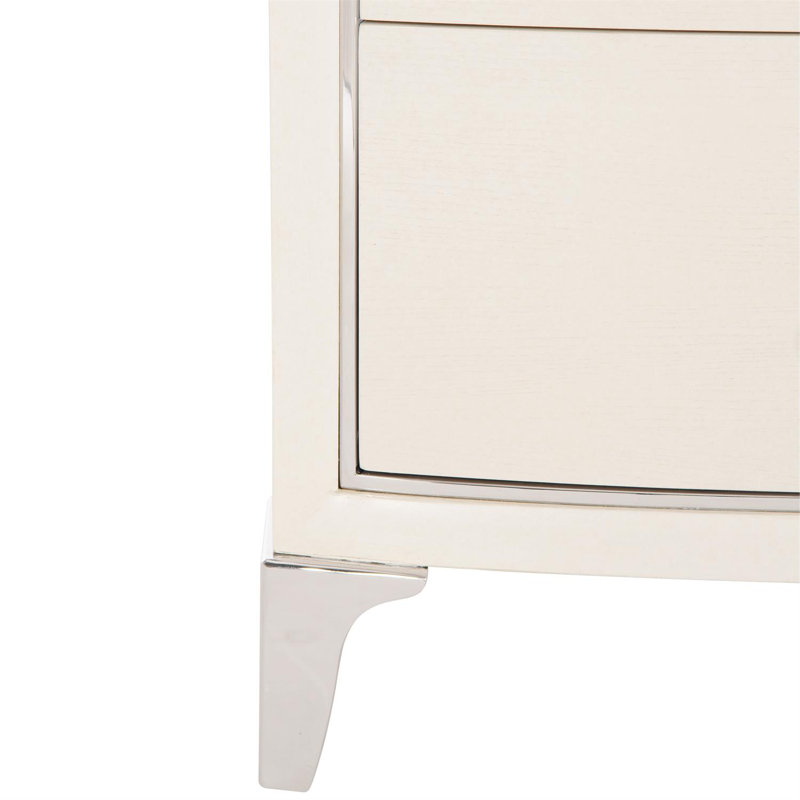 Calista Silken Pearl 6-Drawer Transitional Dresser