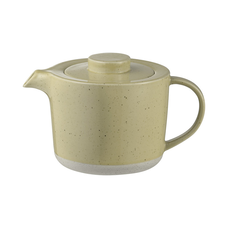 Savannah Yellow Ceramic Stoneware Teapot with Filter