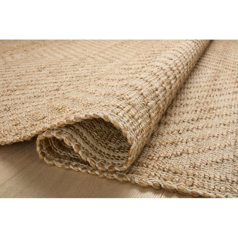 Ivory Diamond Hand-Woven 9' x 12' Cotton Blend Area Rug