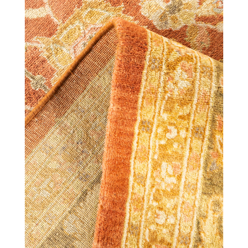 Solo Traditions Multicolor Hand-Knotted Wool Area Rug 8' x 10'