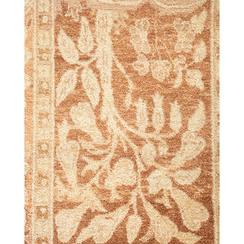 Ivory Elegance 8' x 10' Hand-Knotted Wool Oriental Area Rug
