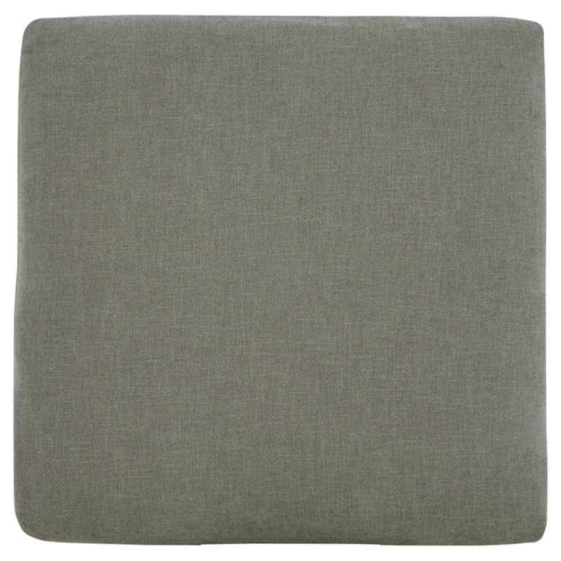 Keener 42" Gray Fabric Oversized Accent Ottoman