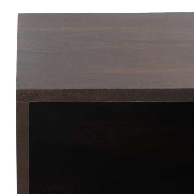 Lexington Walnut and Metal Coffee Table with Storage