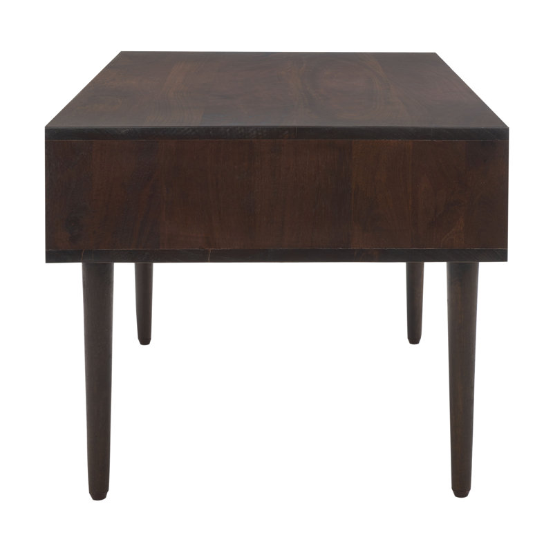 Lexington Walnut and Metal Coffee Table with Storage