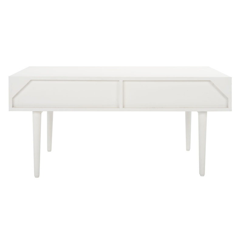 Lexington Mid-Century Walnut Mango Wood Coffee Table with Storage