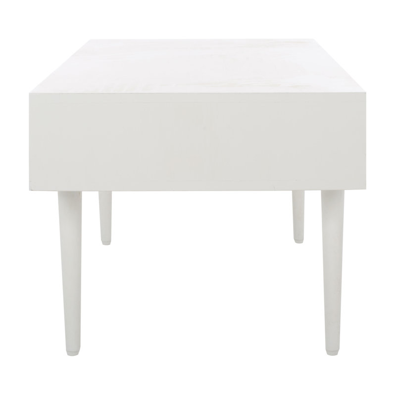 Lexington Mid-Century Walnut Mango Wood Coffee Table with Storage