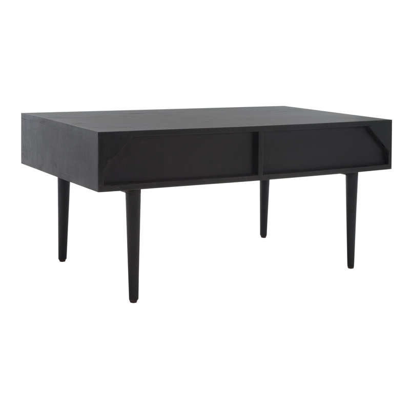 Lexington Walnut Mango Wood Rectangular Coffee Table with Storage