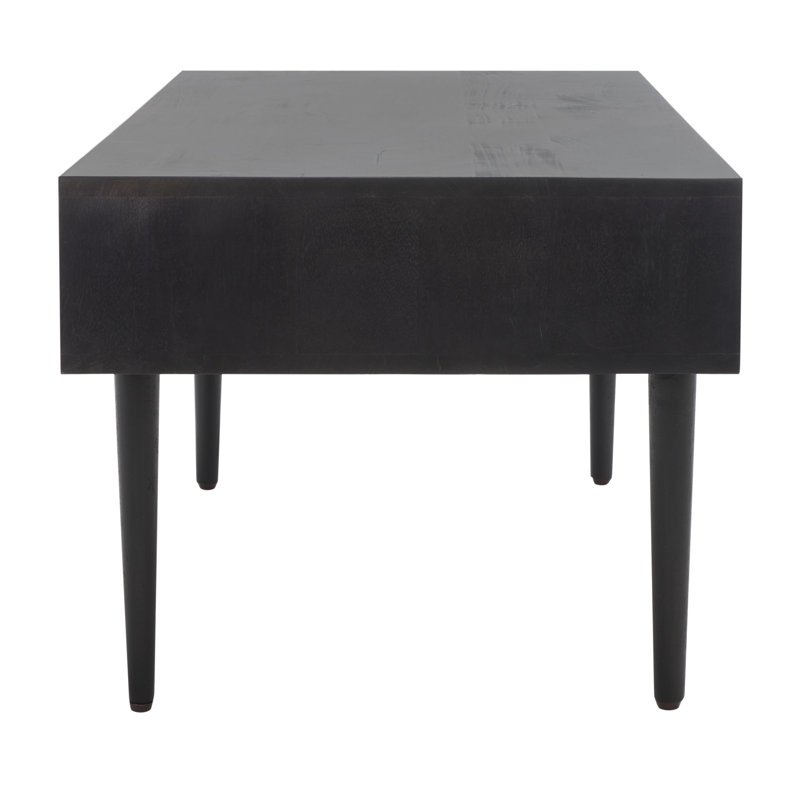 Lexington Walnut Mango Wood Rectangular Coffee Table with Storage