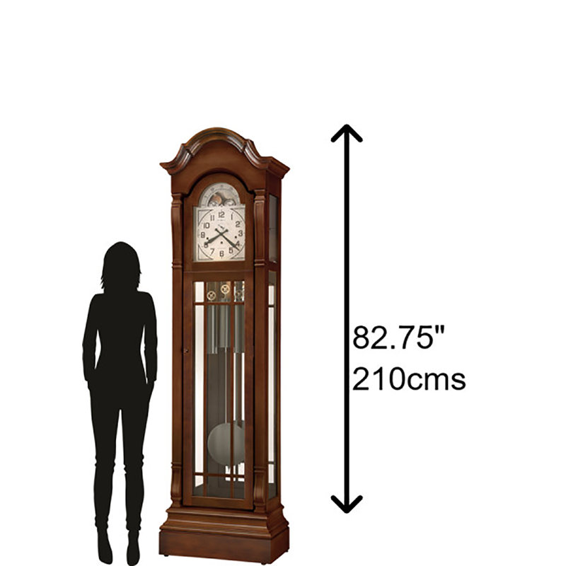 Cherry Bordeaux Traditional Grandfather Floor Clock
