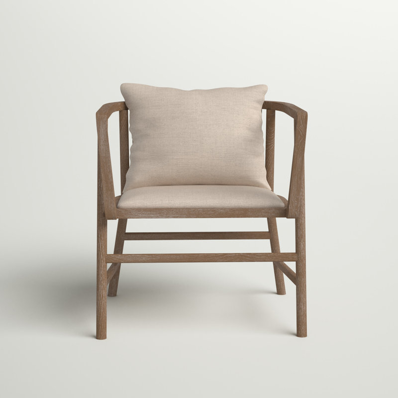 Grayson Handcrafted Gray Wood Accent Chair