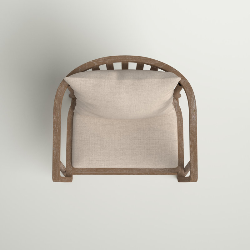 Grayson Handcrafted Gray Wood Accent Chair
