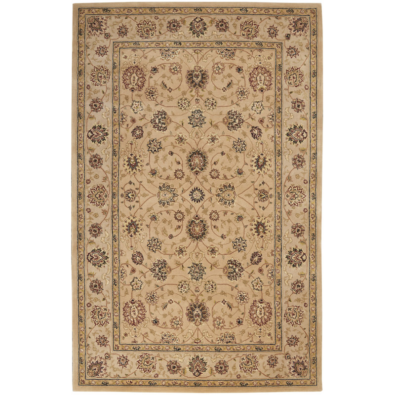 Ivory Elegance Handmade Wool & Silk Tufted Rectangular Rug