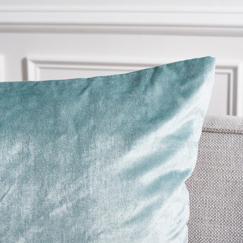 Aqua Cotton Blend Square Throw Pillow Set, 22" x 22"