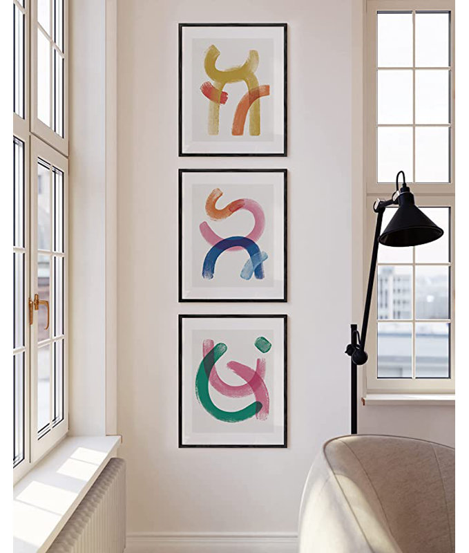 White 16x20 Oak Wood Gallery Wall Frame Set