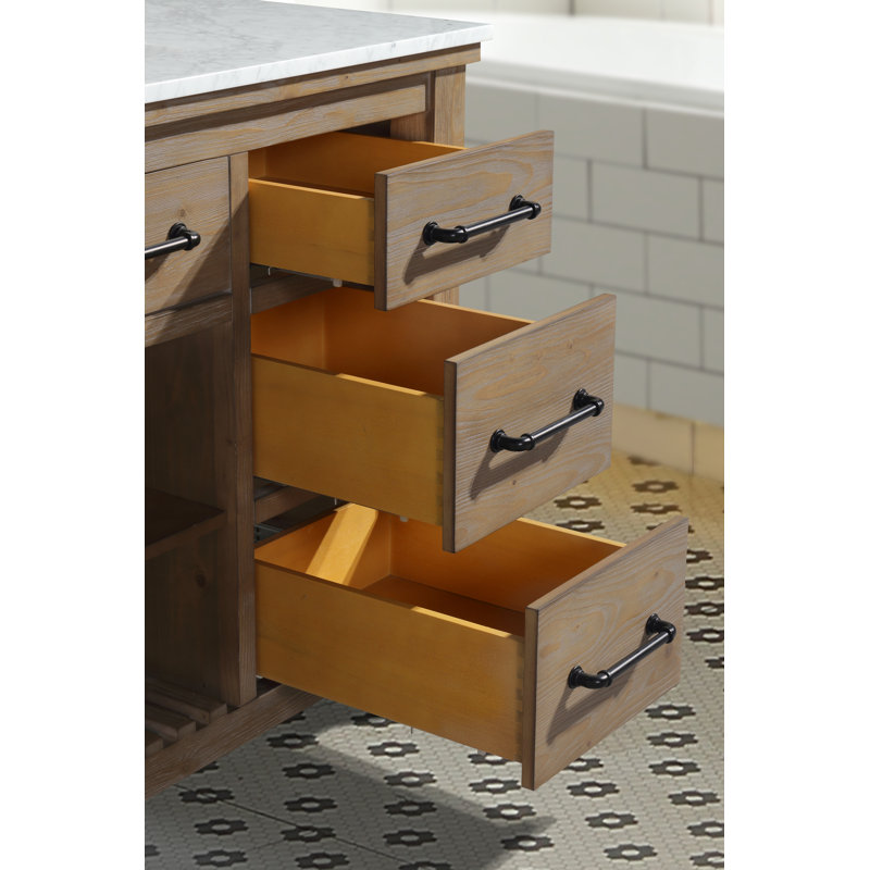 Lauren 48" Weathered Fir Single Sink Wood Bathroom Vanity