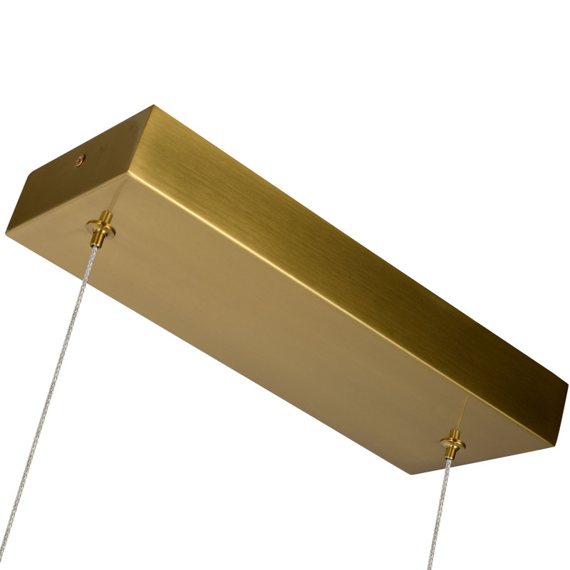 Milano Antique Brass 39-Inch 6-Light LED Linear Chandelier