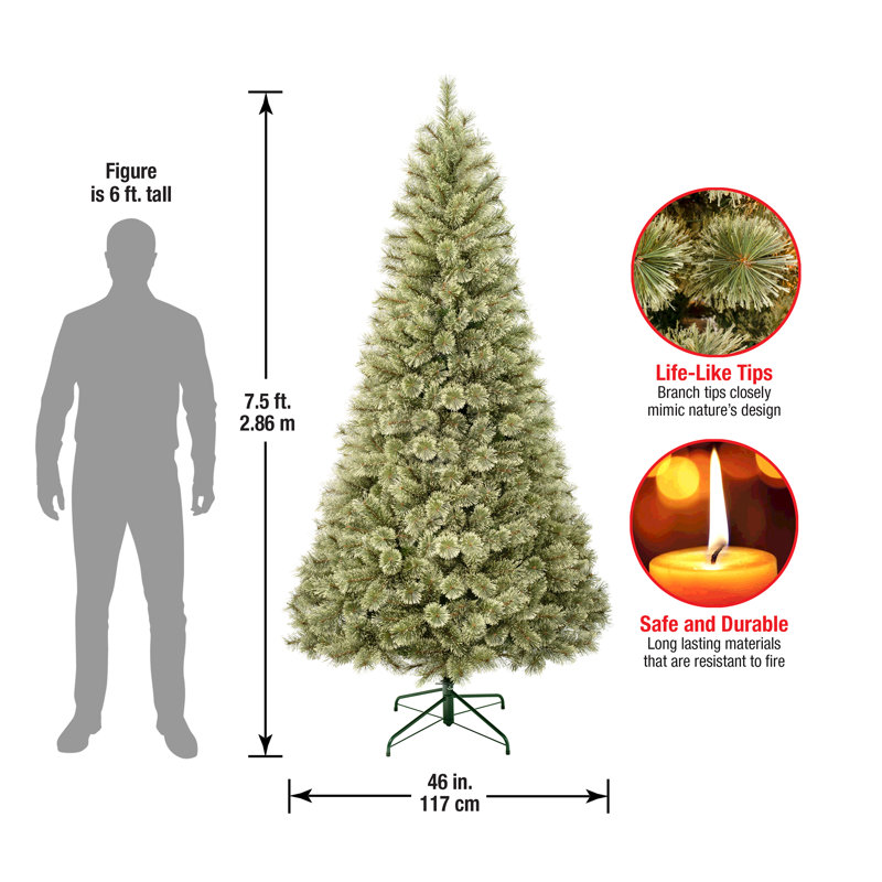 Arcadia Pine Cashmere 7.5' Hinged Christmas Tree