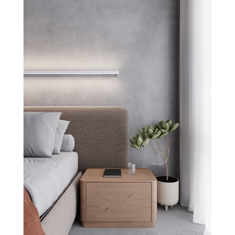 96" Satin White Dimmable Outdoor LED Bath Bar