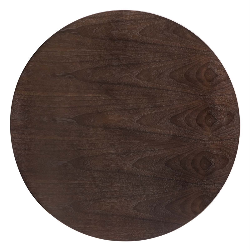 Tupelo Mid-Century Modern Round Cherry Walnut Dining Table