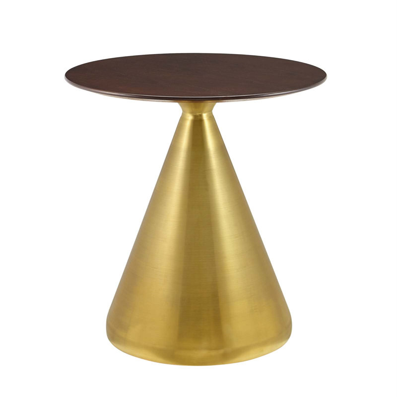 Tupelo Mid-Century Modern Round Cherry Walnut Dining Table