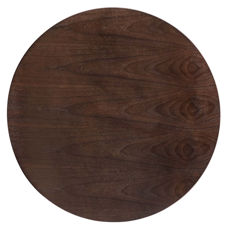 Verne 40" Gold Cherry Walnut Mid-Century Modern Dining Table
