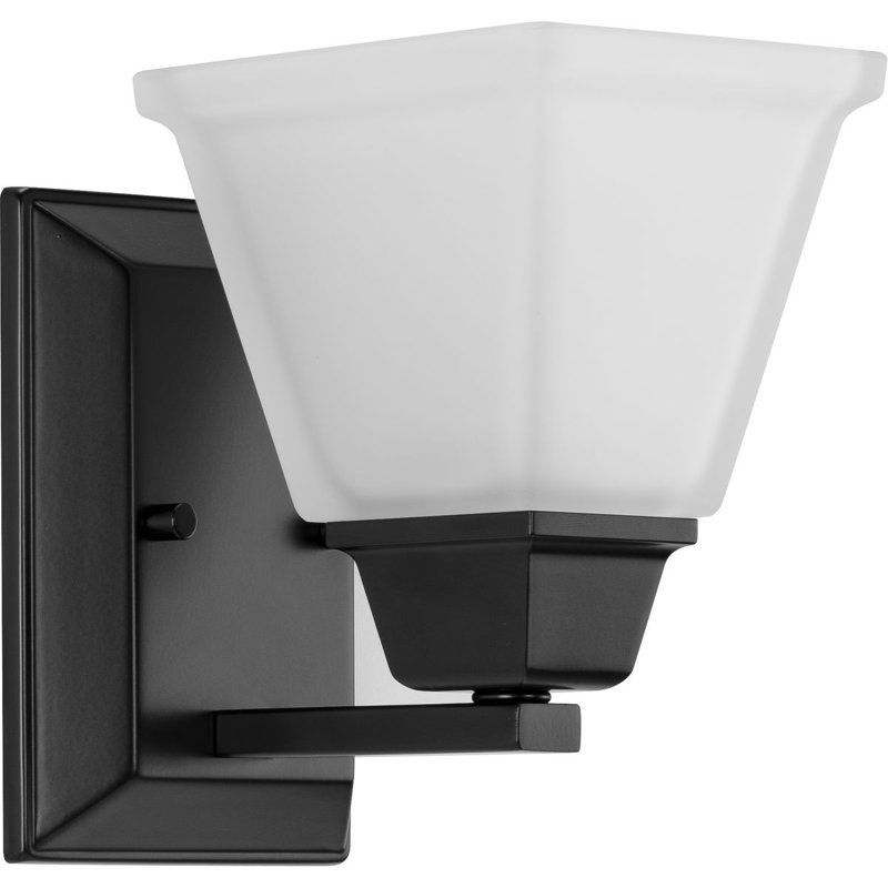Clifton Heights Craftsman-Inspired Matte Black Vanity Light