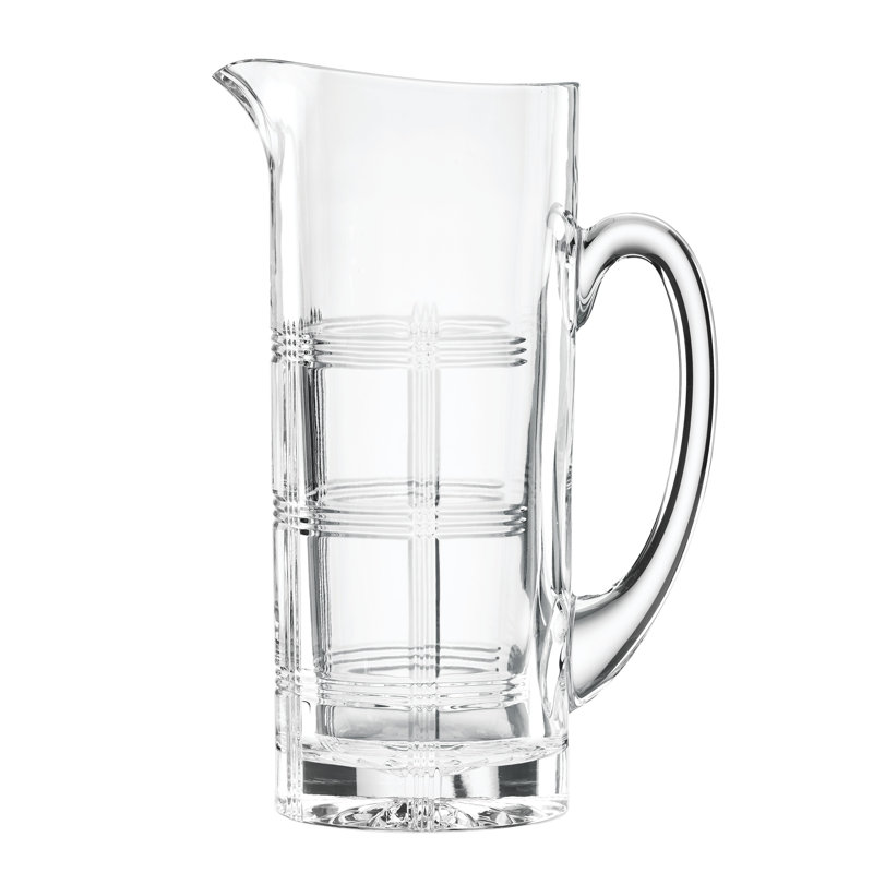 Hudson Clear Hand-Cut Crystal Pitcher