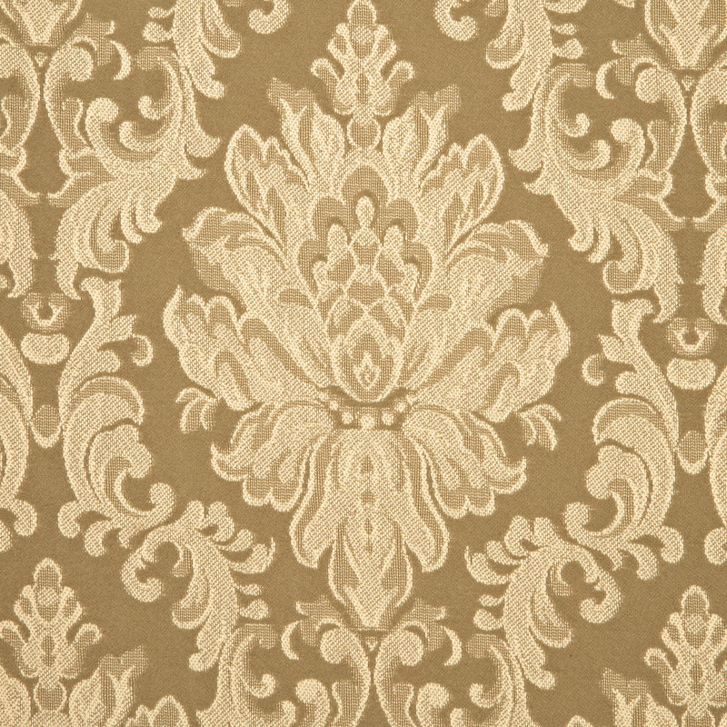 Elegant Mahogany Armchair with Ivory Cotton-Poly Blend Upholstery