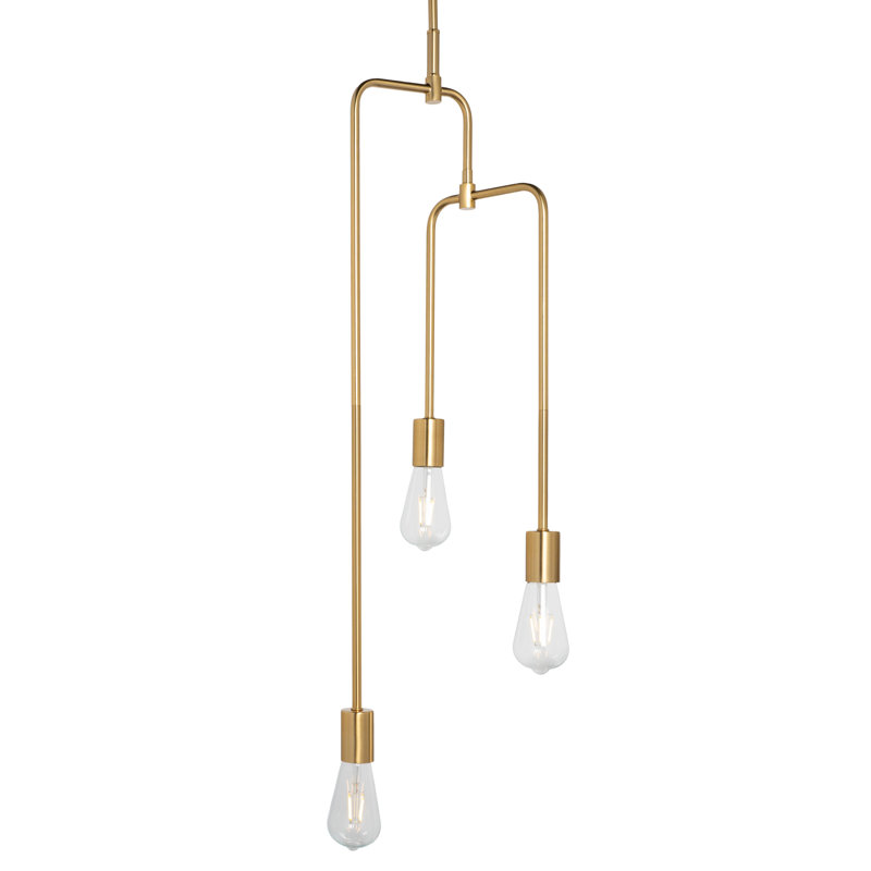 Chandler 33" Brass Metal Pendant with LED Bulb