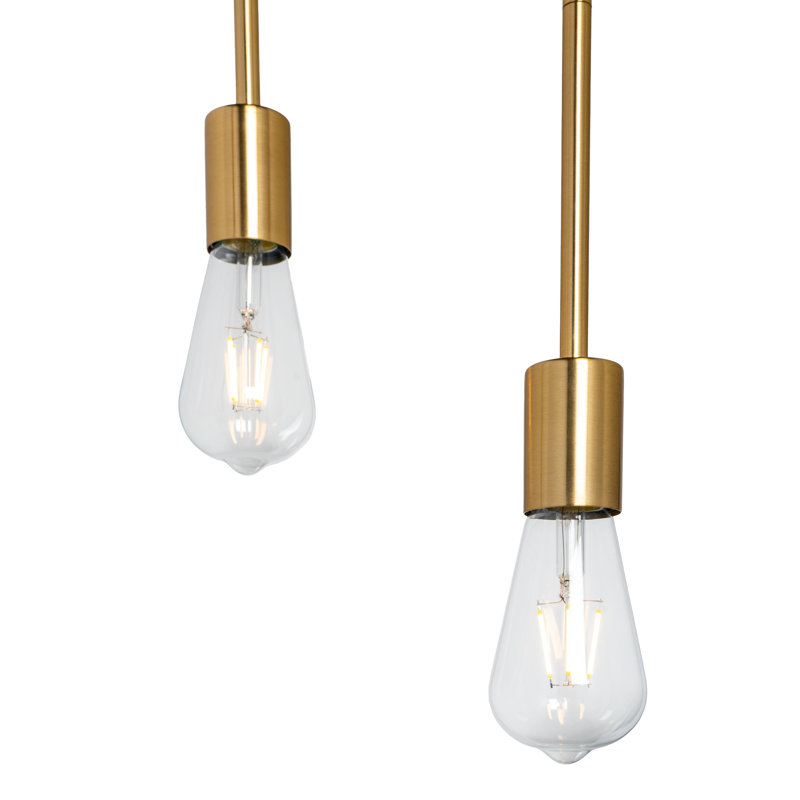 Chandler 33" Brass Metal Pendant with LED Bulb