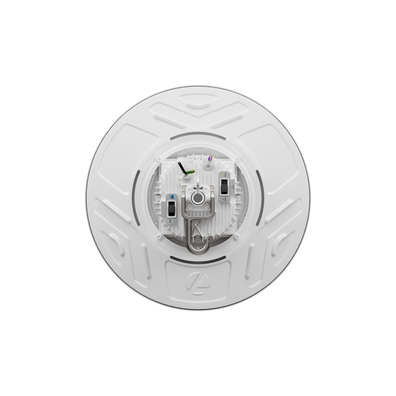 Modern Dimmable LED Ceiling Light with Remote Control, White Polycarbonate Shade