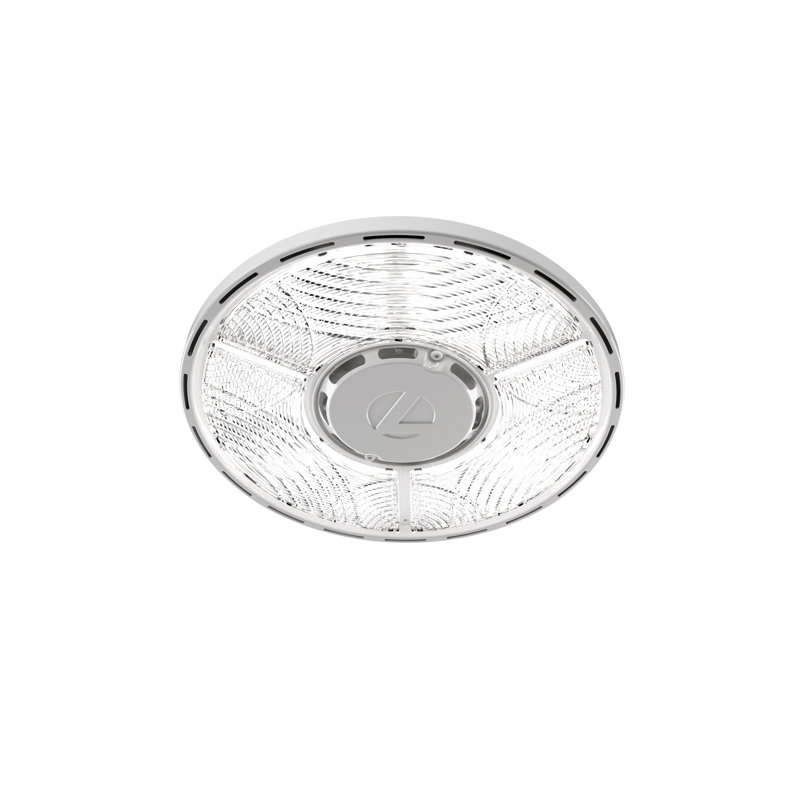 Modern Dimmable LED Ceiling Light with Remote Control, White Polycarbonate Shade