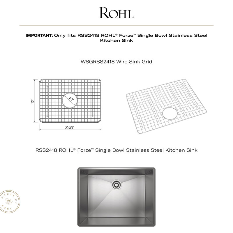 Stainless Steel Wire Sink Grid for Kitchen Basin
