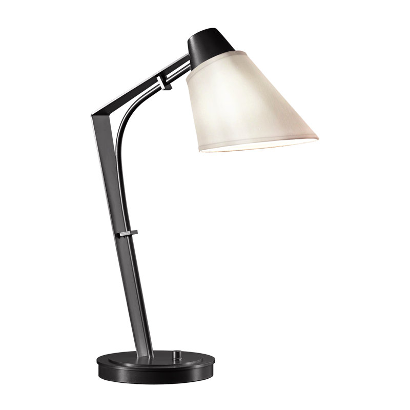 Edison Black and Natural Anna 1-Light LED Desk Lamp