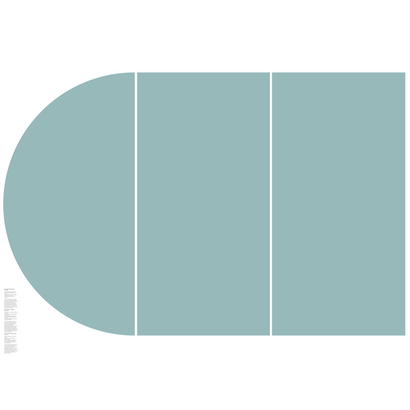 Pastel Blue Arch Peel and Stick Wall Decal Set