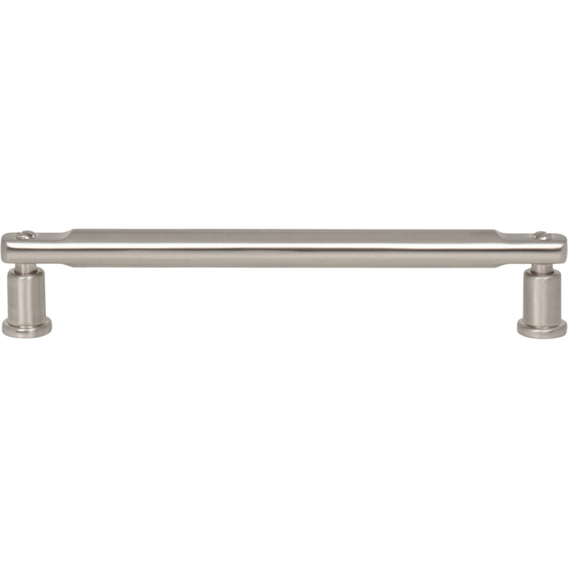 Brushed Nickel 7 3/8" Modern Industrial Bar Pull Handle
