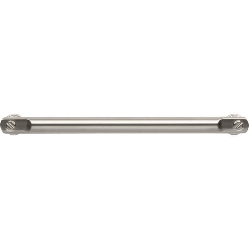 Brushed Nickel 7 3/8" Modern Industrial Bar Pull Handle