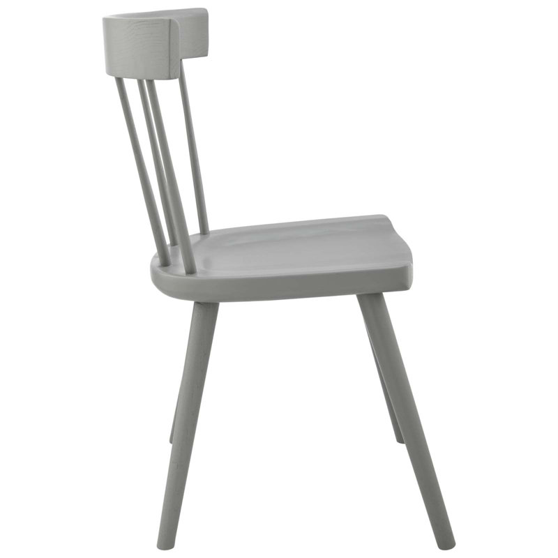 Light Gray Elm Wood Windsor Side Chair Set