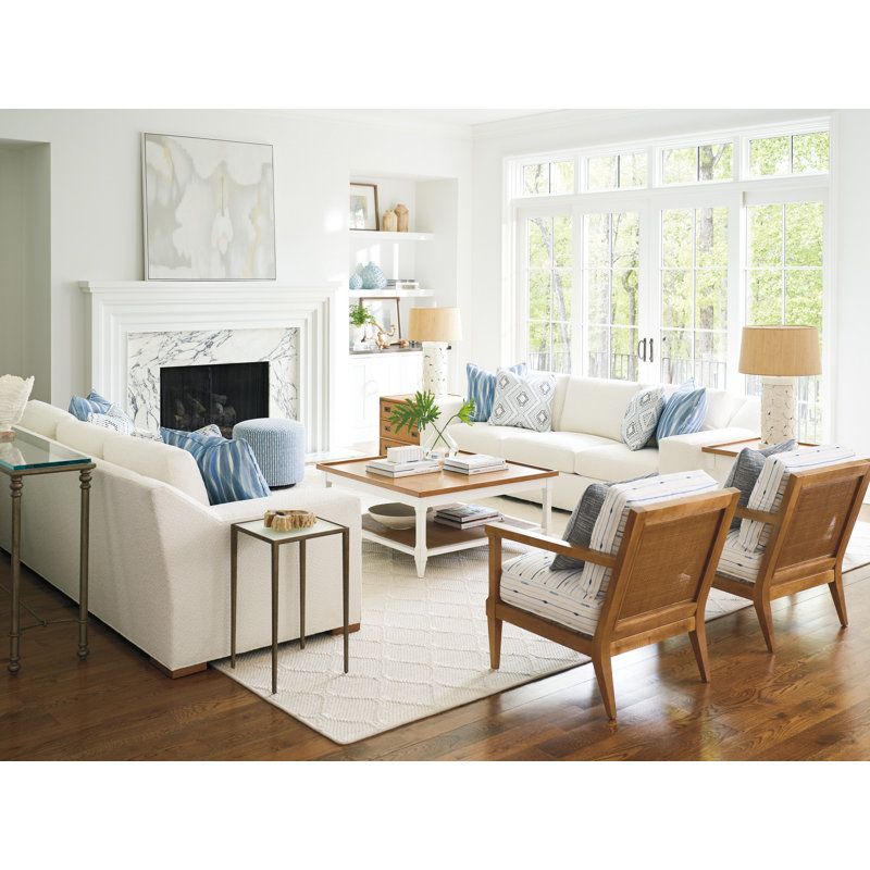 Laguna Brass Metal and Mirrored Glass Square End Table
