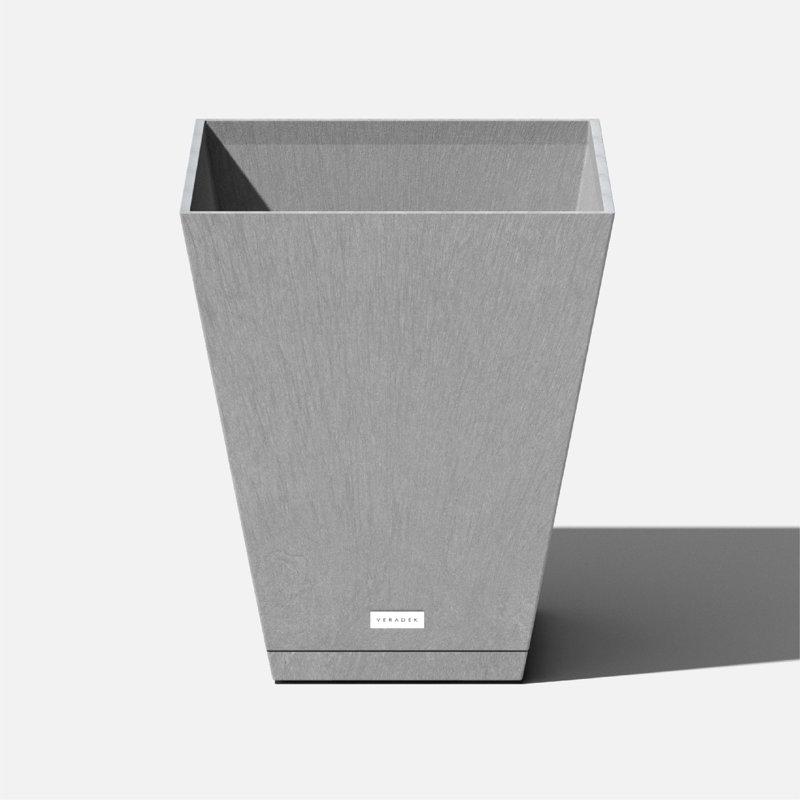 Nobleton Gray Square 10" Planter Saucer for Indoor/Outdoor