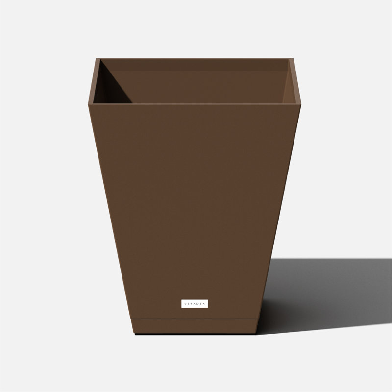 Espresso Nobleton 10" Square Planter Tray in Plastic Composite
