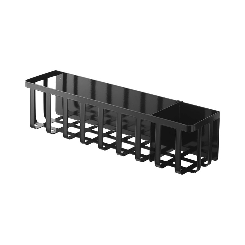 Black Steel Magnetic Kitchen Storage Basket