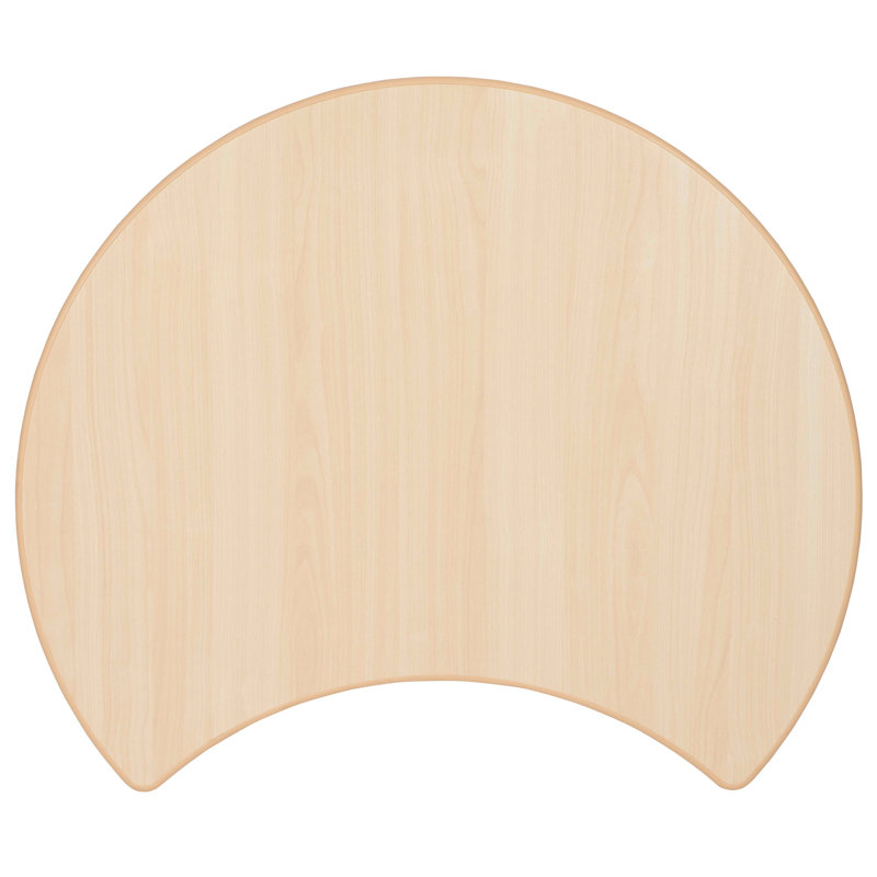 Crescent Natural Plastic Kids Activity Table with Adjustable Height