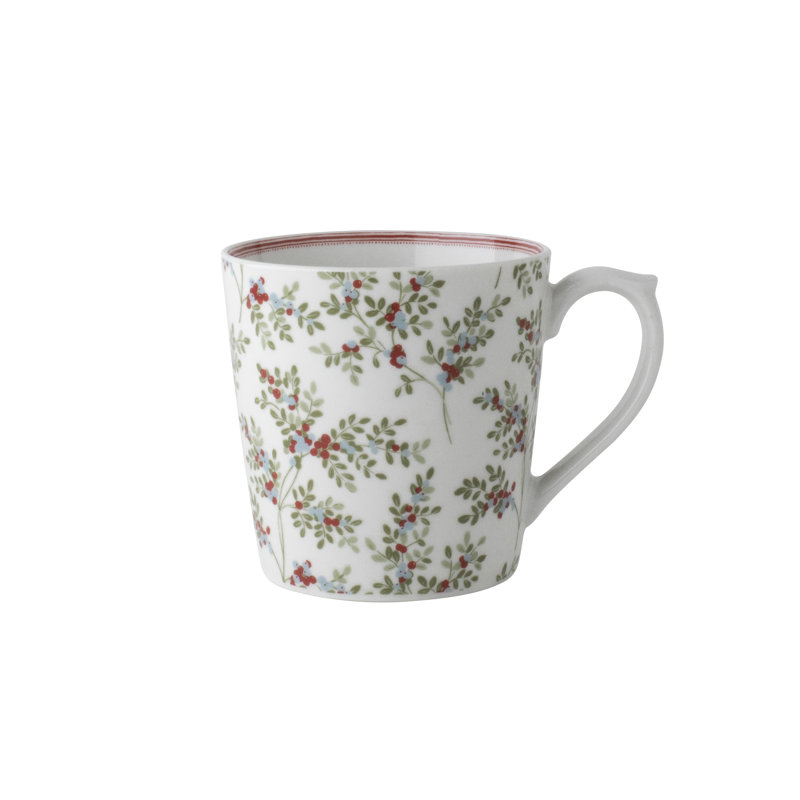 Laura Ashley Stockbridge Floral Porcelain 10 oz. Mug Set
