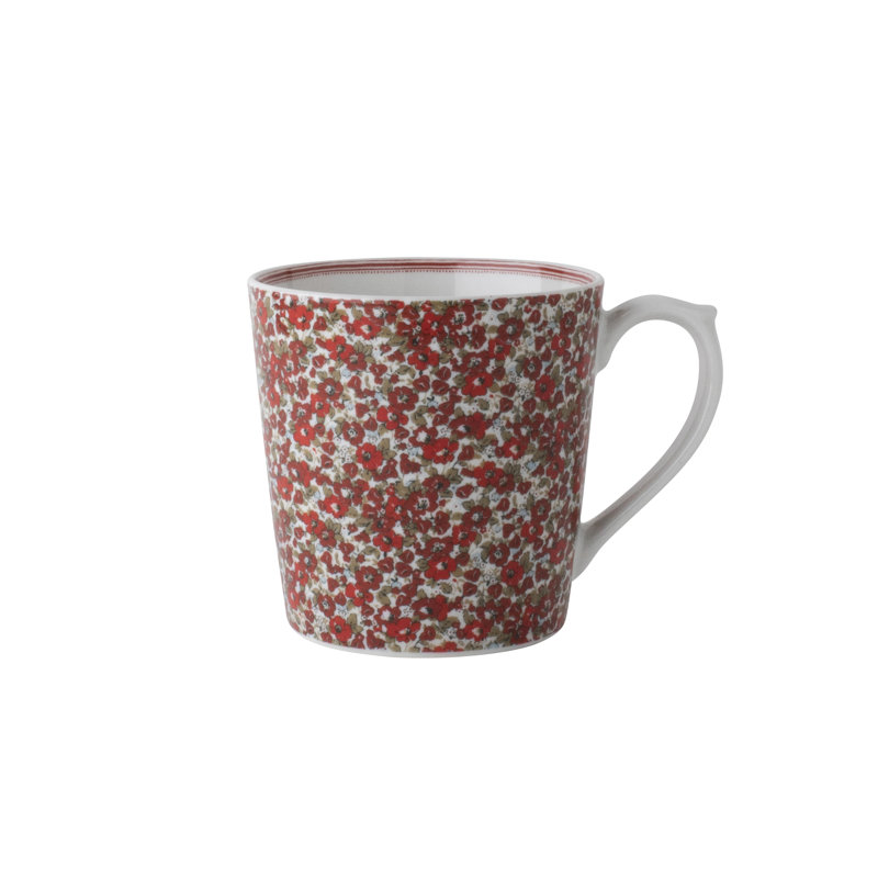 Laura Ashley Stockbridge Floral Porcelain 10 oz. Mug Set