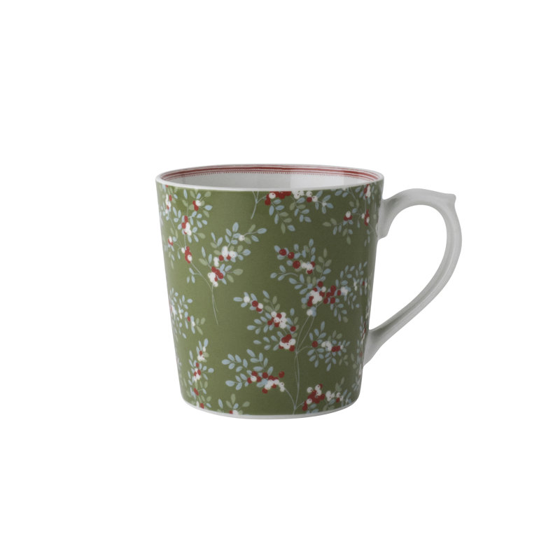Laura Ashley Stockbridge Floral Porcelain 10 oz. Mug Set