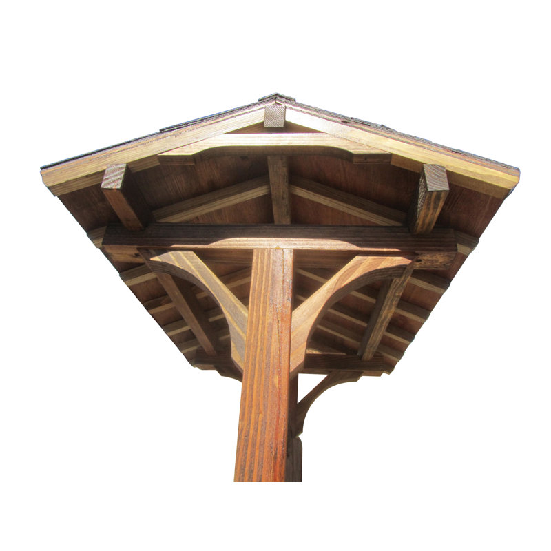 Rustic Country Charm Extra Large Wood Outdoor Planter, 27" Weather-Resistant