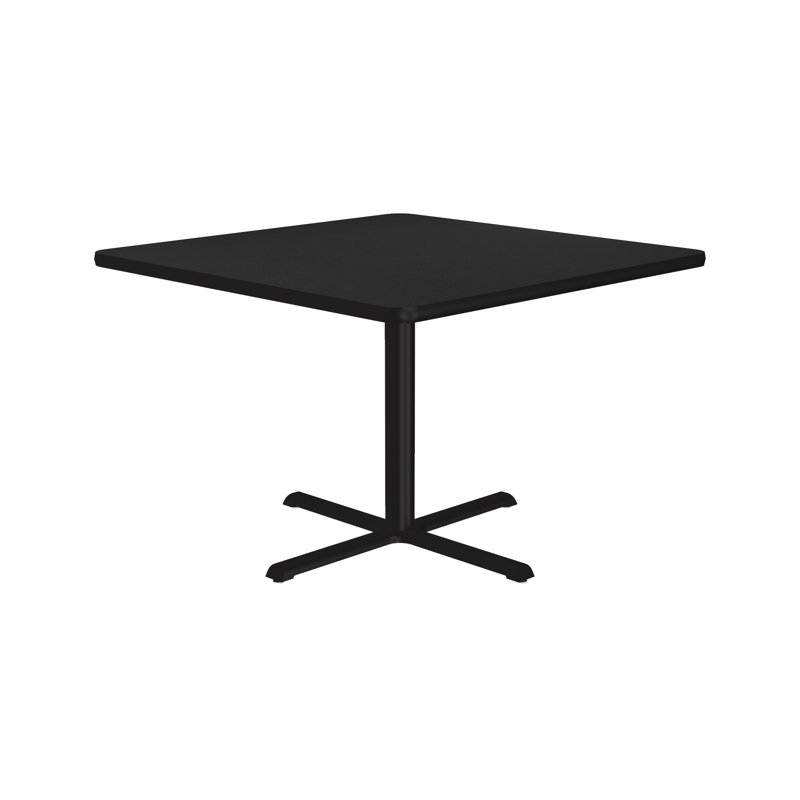 Contemporary 42'' Square Dining Table with Black Granite Finish