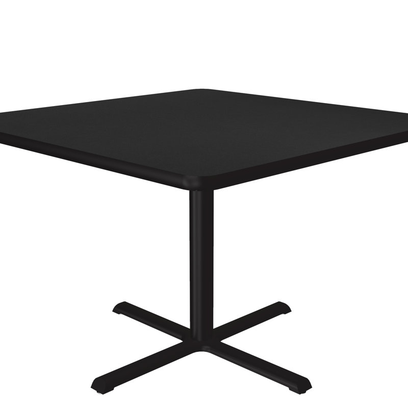 Contemporary 42'' Square Dining Table with Black Granite Finish